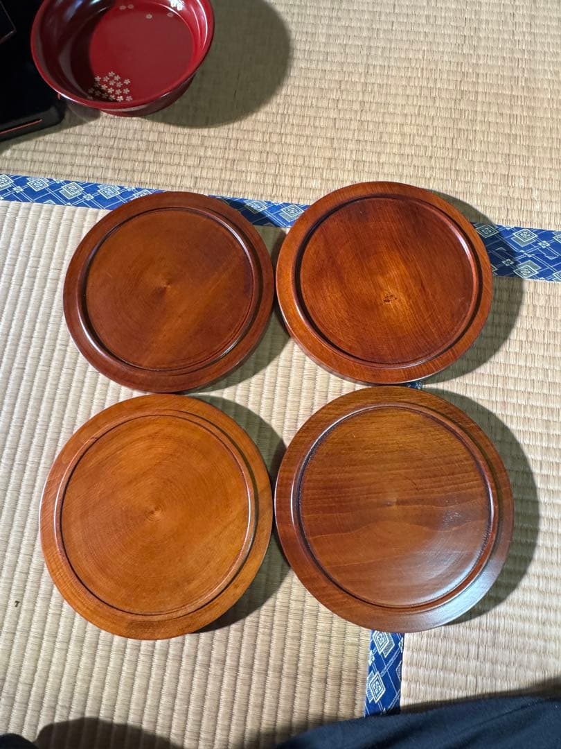 漆器　まとめ売り　天然木　漆塗り　26枚セット