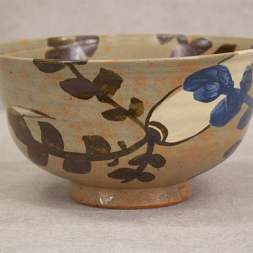 布志名焼 九代土屋善四郎(雲善)造 大根絵付鉢 共箱 島根県の焼き物