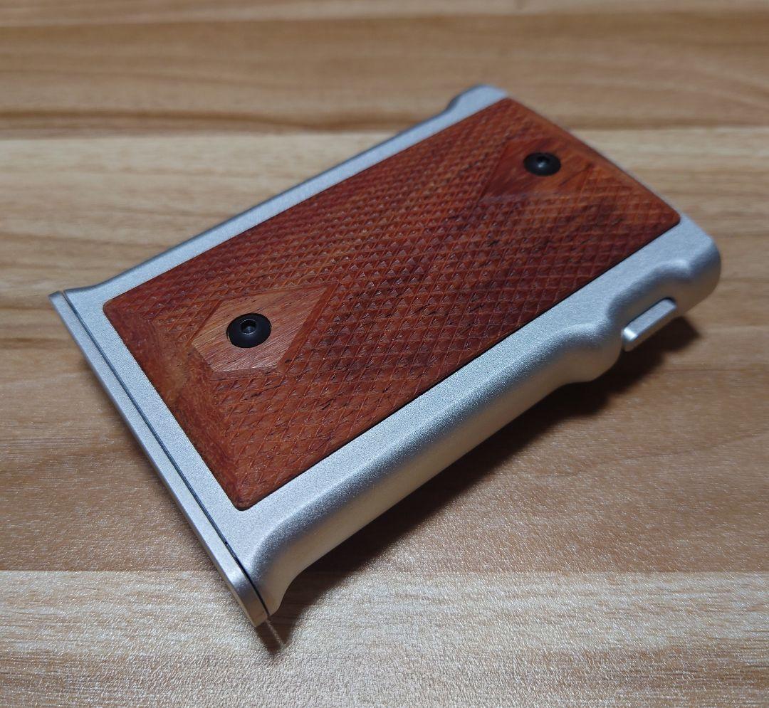 名刺ケース ガバメント ガングリップ 木製 アルミニウム製　M1911-H