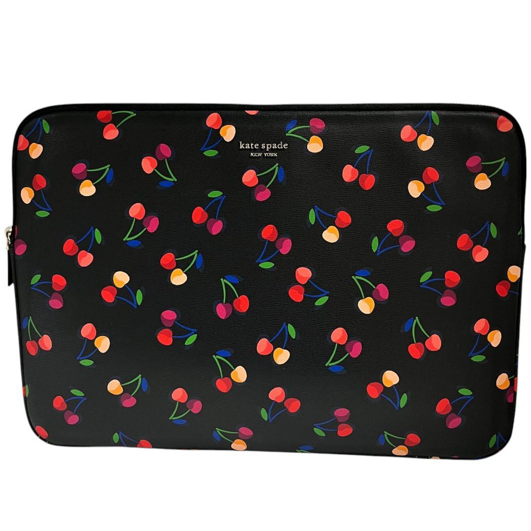 未使用級✨希少　ケイトスペード　PCケース　ラップトップ　PVCレザー　チェリー