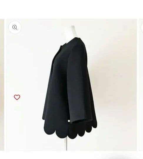 新品Neigeブラック パール付きカットワークジャケット