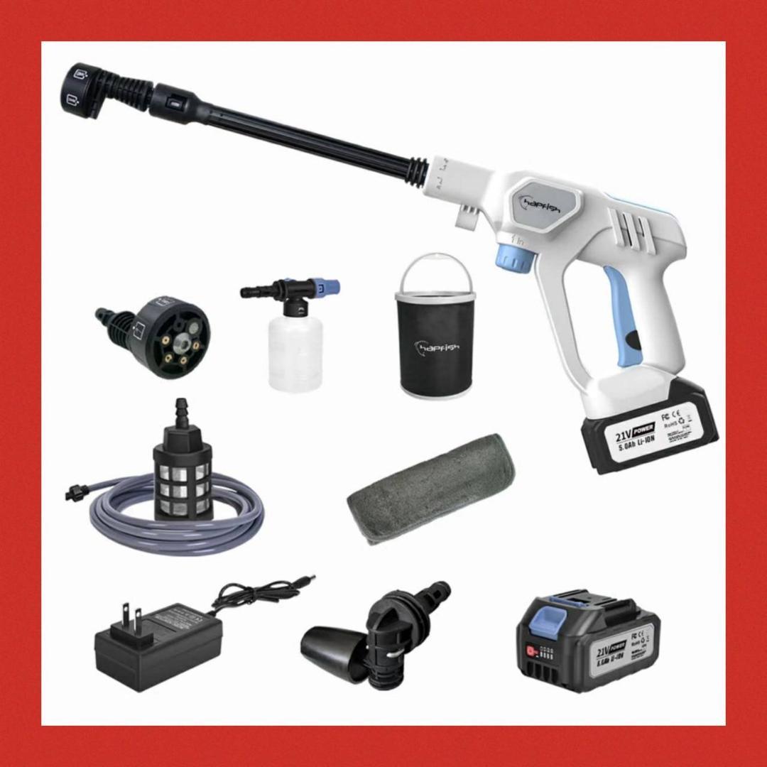 高圧洗浄機 大容量バッテリー コードレス ３つのギア