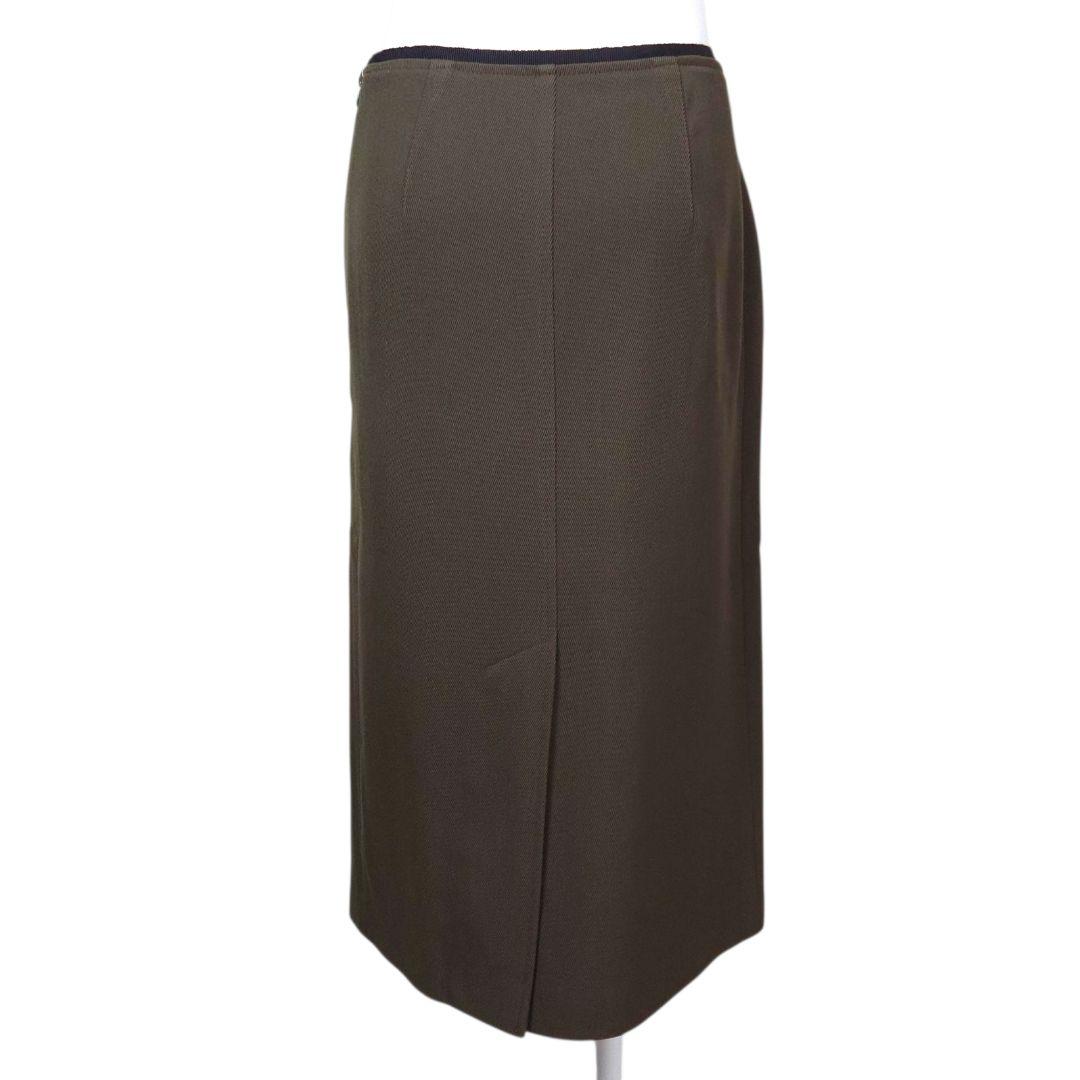 スカート DRIES VAN NOTEN khaki Slit Skirt