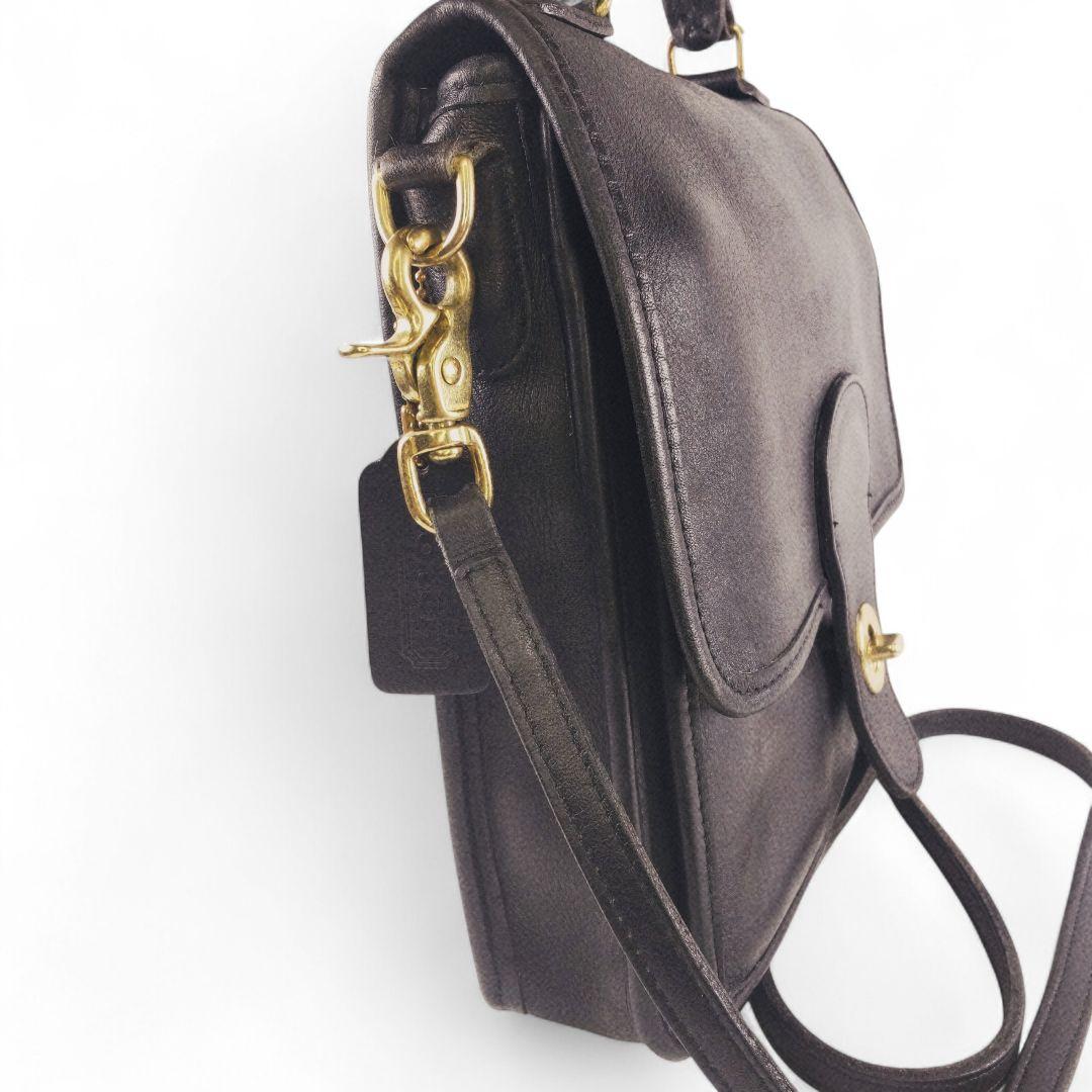 【COACH/オールドコーチ】美品 2way ショルダー バッグ 黒 米国製