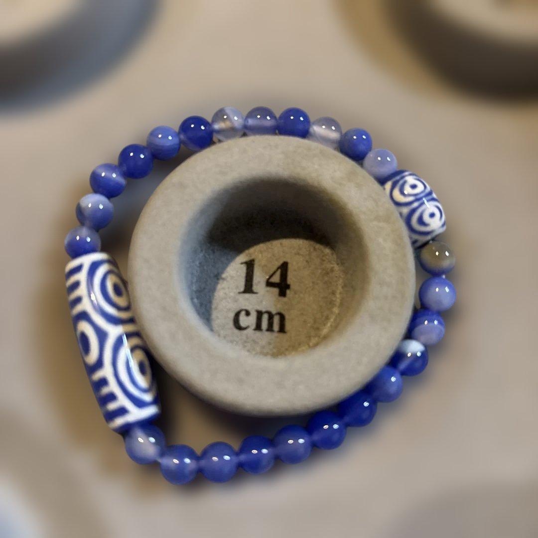 すごいズンとくる！青玉髄天珠、龍眼天珠、青のファイヤーアゲート！すごい！