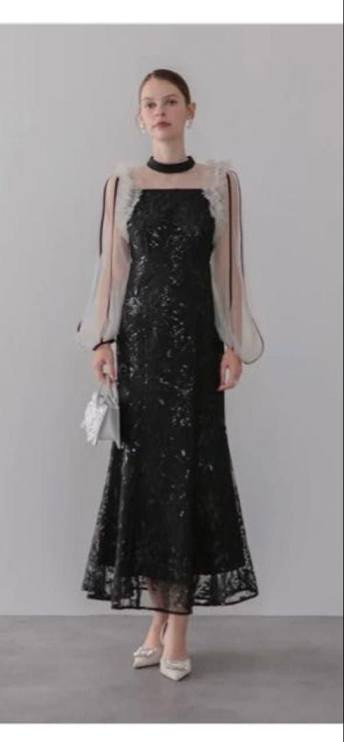 LEJA マーメイドワンピースドレス 黒 Sサイズ