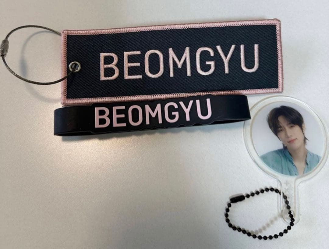 TXT ボムギュ デコリング ラバーバンド&ネームワッペン