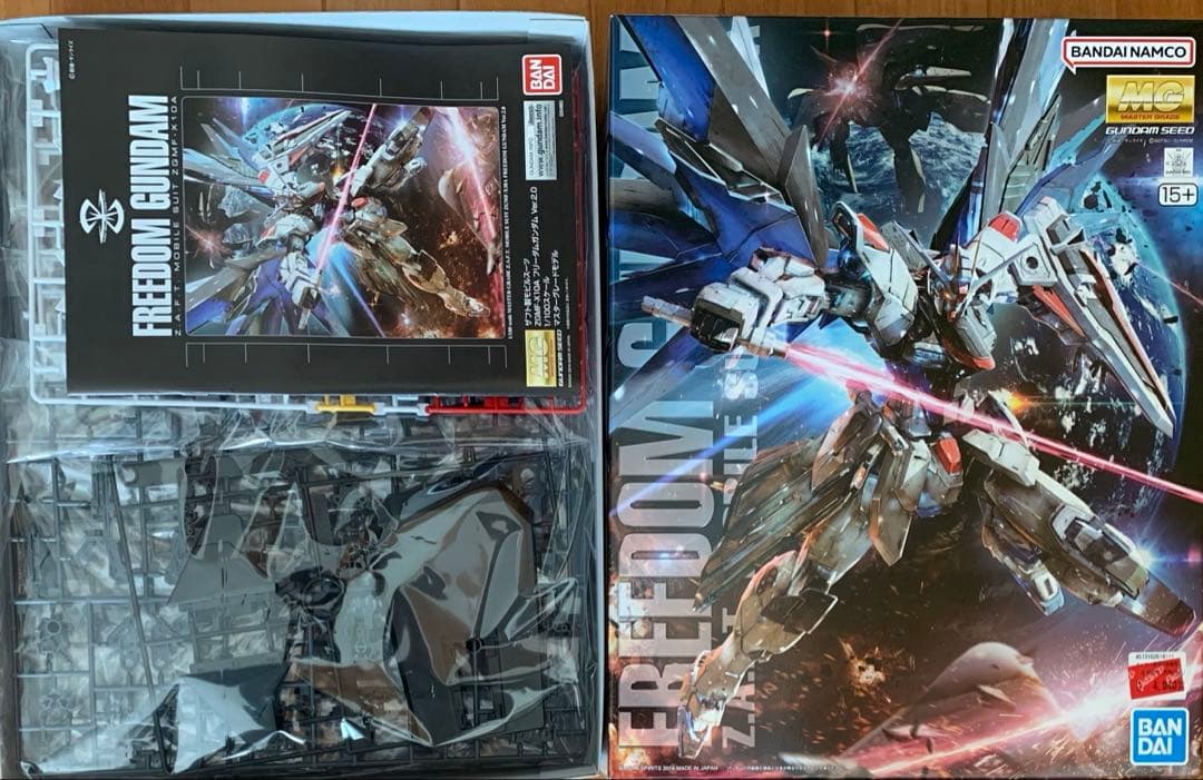 MGガンプラまとめ売りセット　フリーダム2.0&インフィニットジャスティス