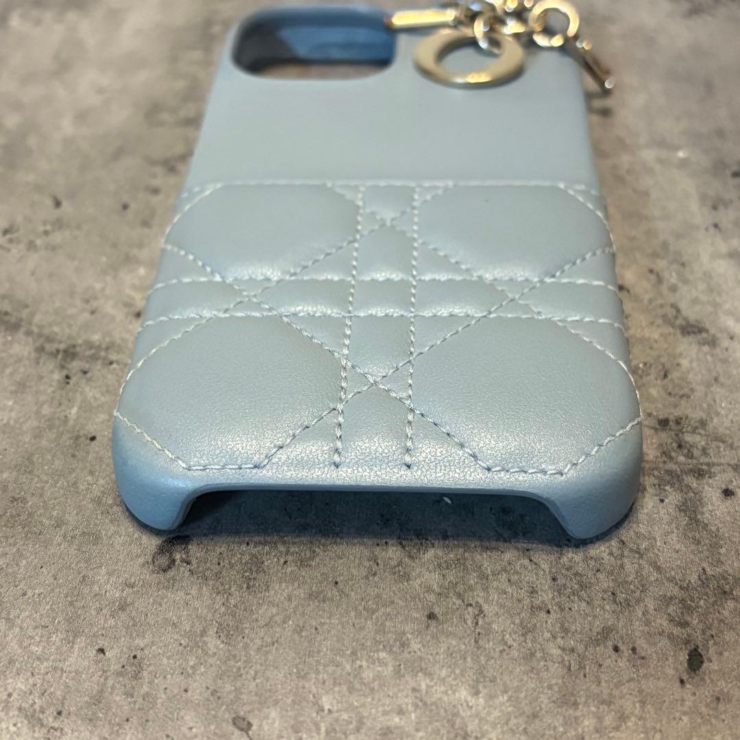 ディオール DIOR iPhone14 スマホケース ブルーグレー　正規品