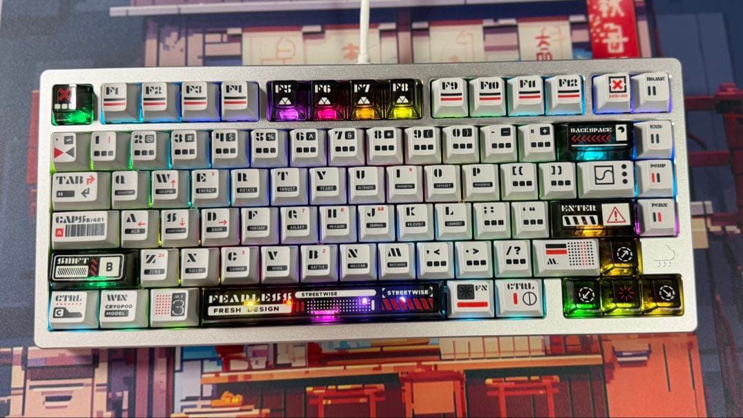 キーボード WOBKEY Rainy 75 RT Pro GalaxySilver