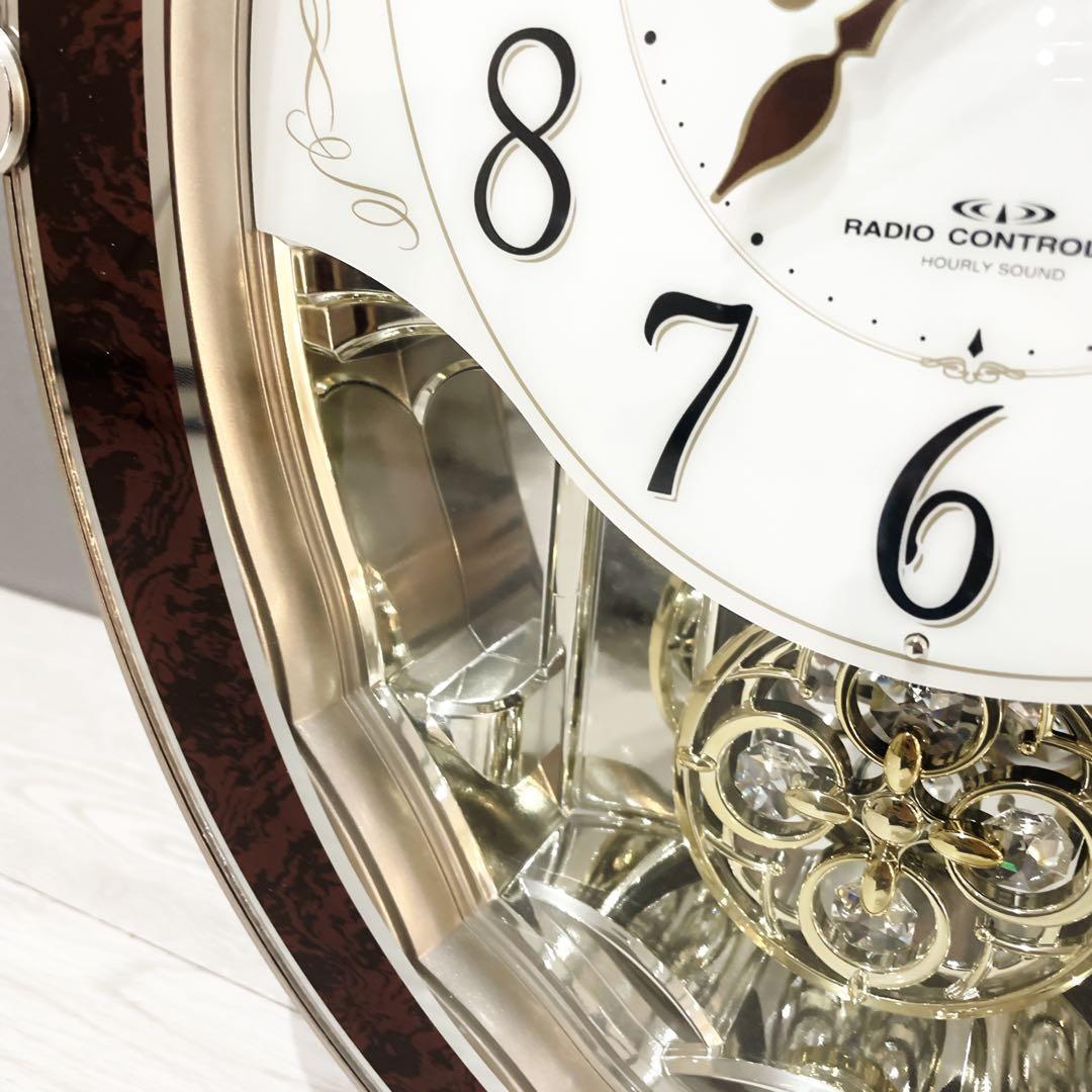 【希少品】リズム時計　 スモールワールド　廃盤　電波時計　掛け時計　18曲収録