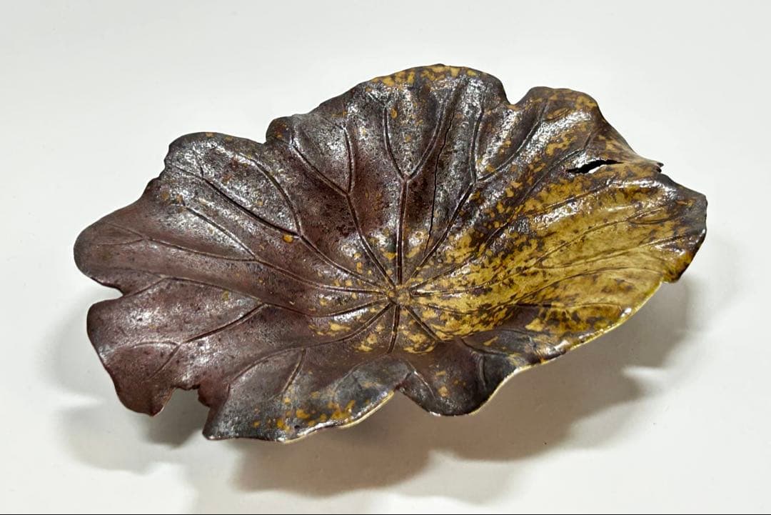 江戸時代　備前焼　蓮皿　五枚