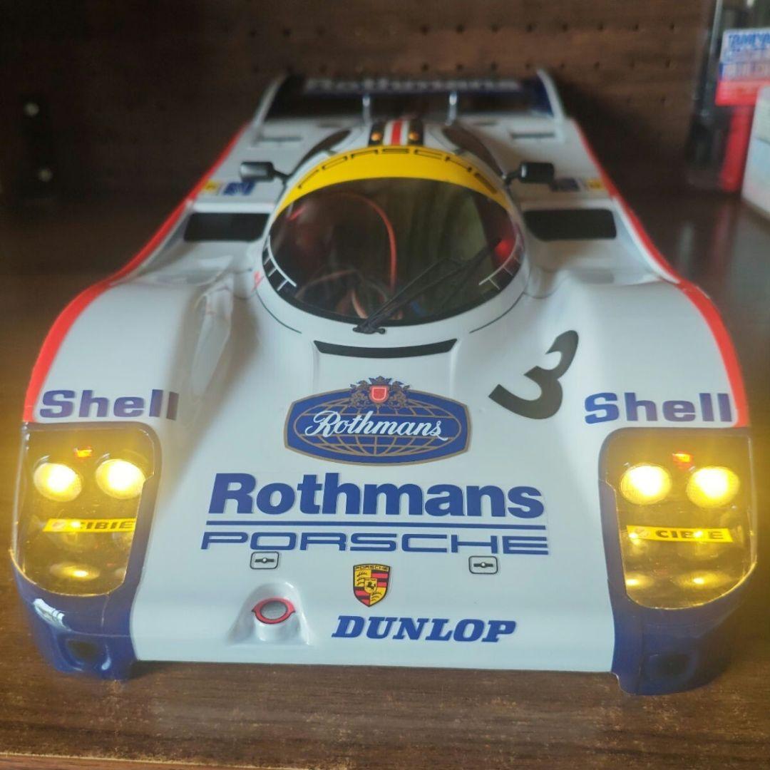 4*！様 タミヤ　ポルシェ956 ボディ　電飾施工済