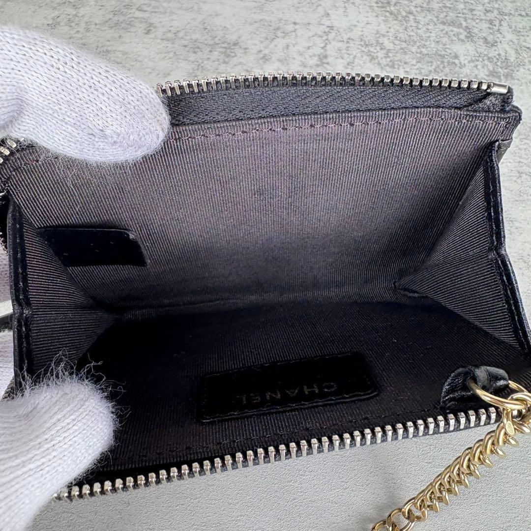 CHANEL シャネル　ラムスキンケース　カードケース　財布