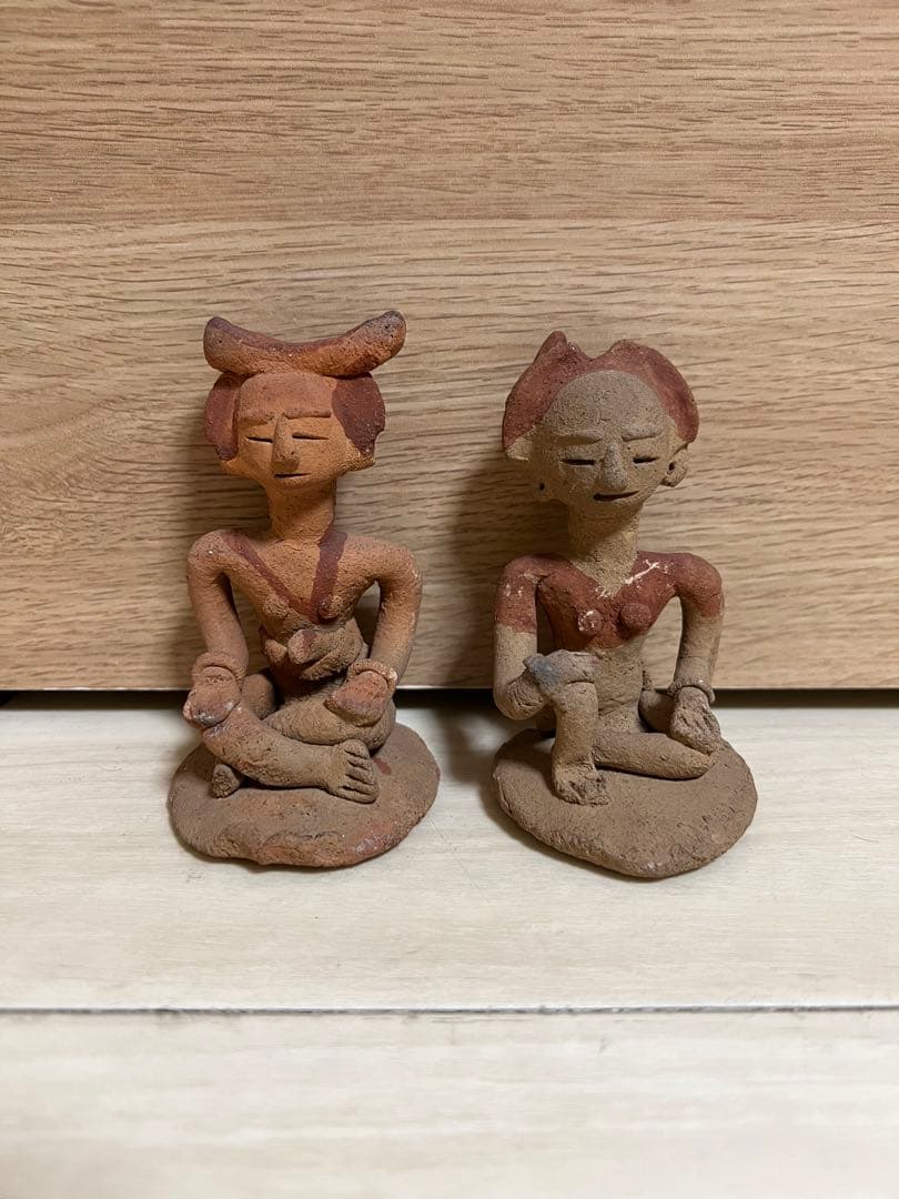 土偶 はにわ 埴輪 スンコロク 宋胡録 置物 インテリア 骨董 焼物 古美術