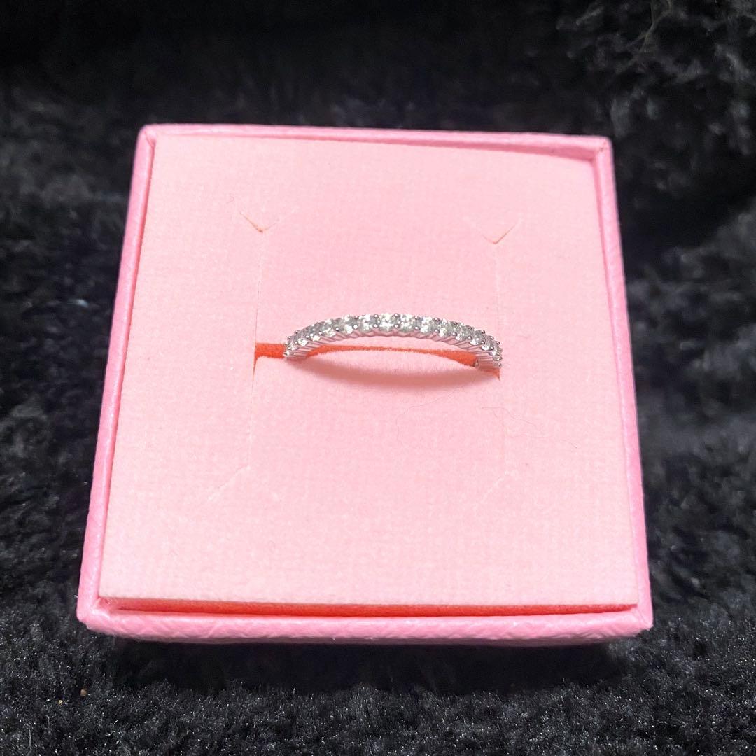 SWAROVSKI 9号 リング ラウンドカット ホワイト シルバー