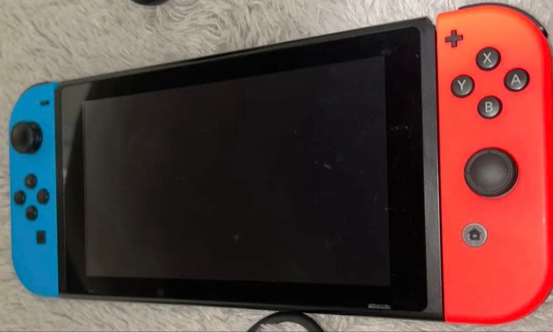 Nintendo Switch 本体 青/赤 箱あり、ソフトケース付き