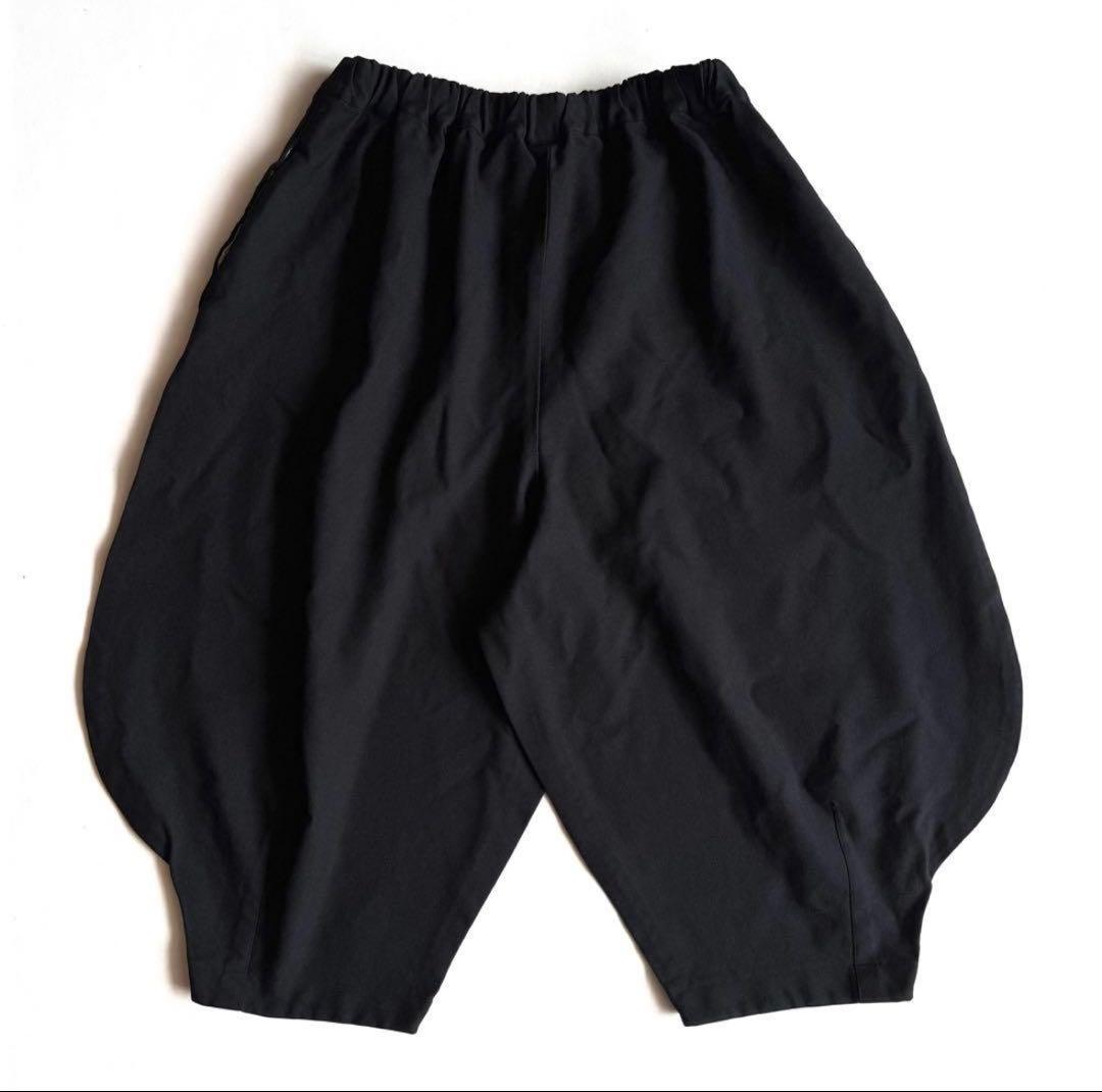 ブラック コムデギャルソン ポリ縮 寅壱パンツ バルーンパンツ