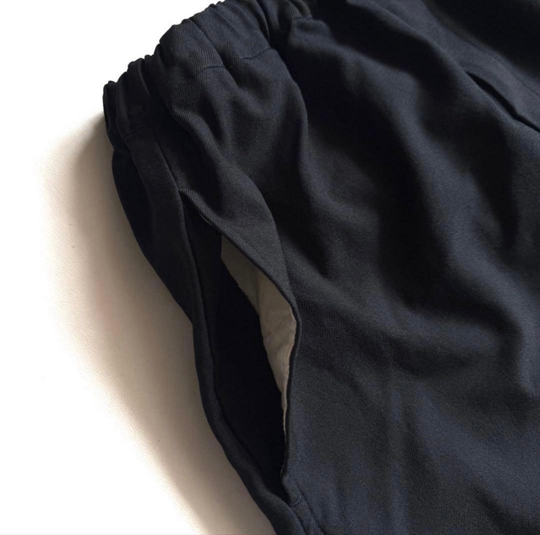 ブラック コムデギャルソン ポリ縮 寅壱パンツ バルーンパンツ