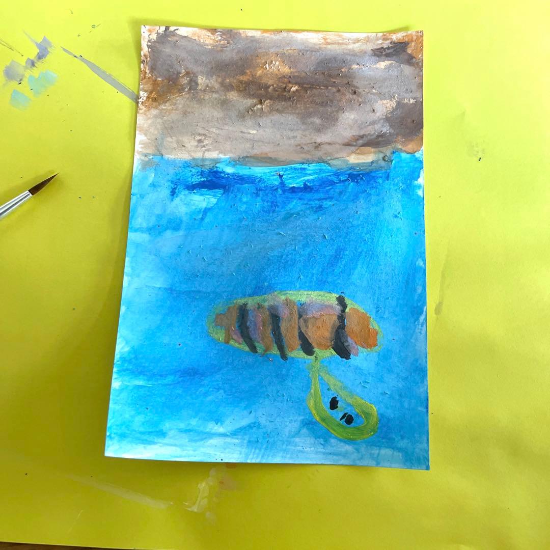 【即日発送】キッズアート ポストカード 水彩画