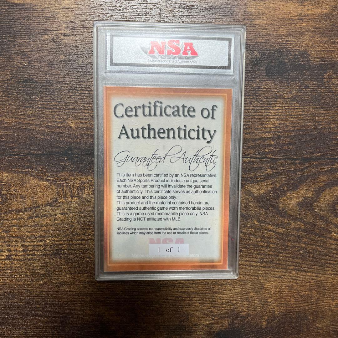 松坂大輔　ジャージカード　Authentic NSA