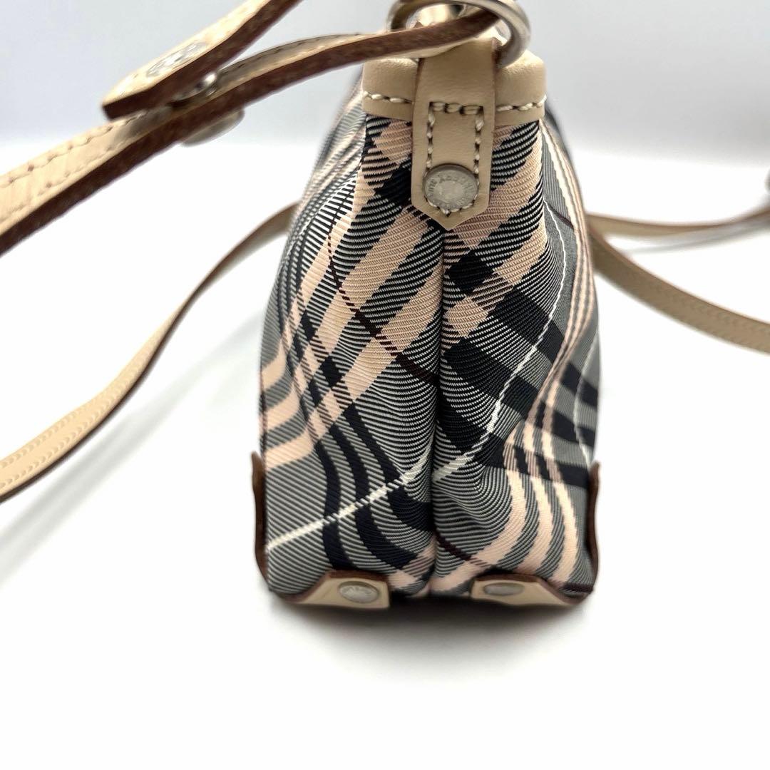 バーバリーブルーレーベル ノバチェック アクセサリーポーチ ミニバッグ Y2K