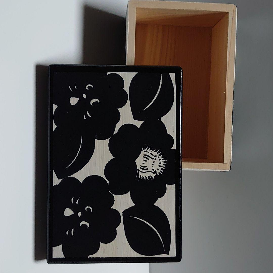 にゃーと日本のものづくり　花手箱　黒　大