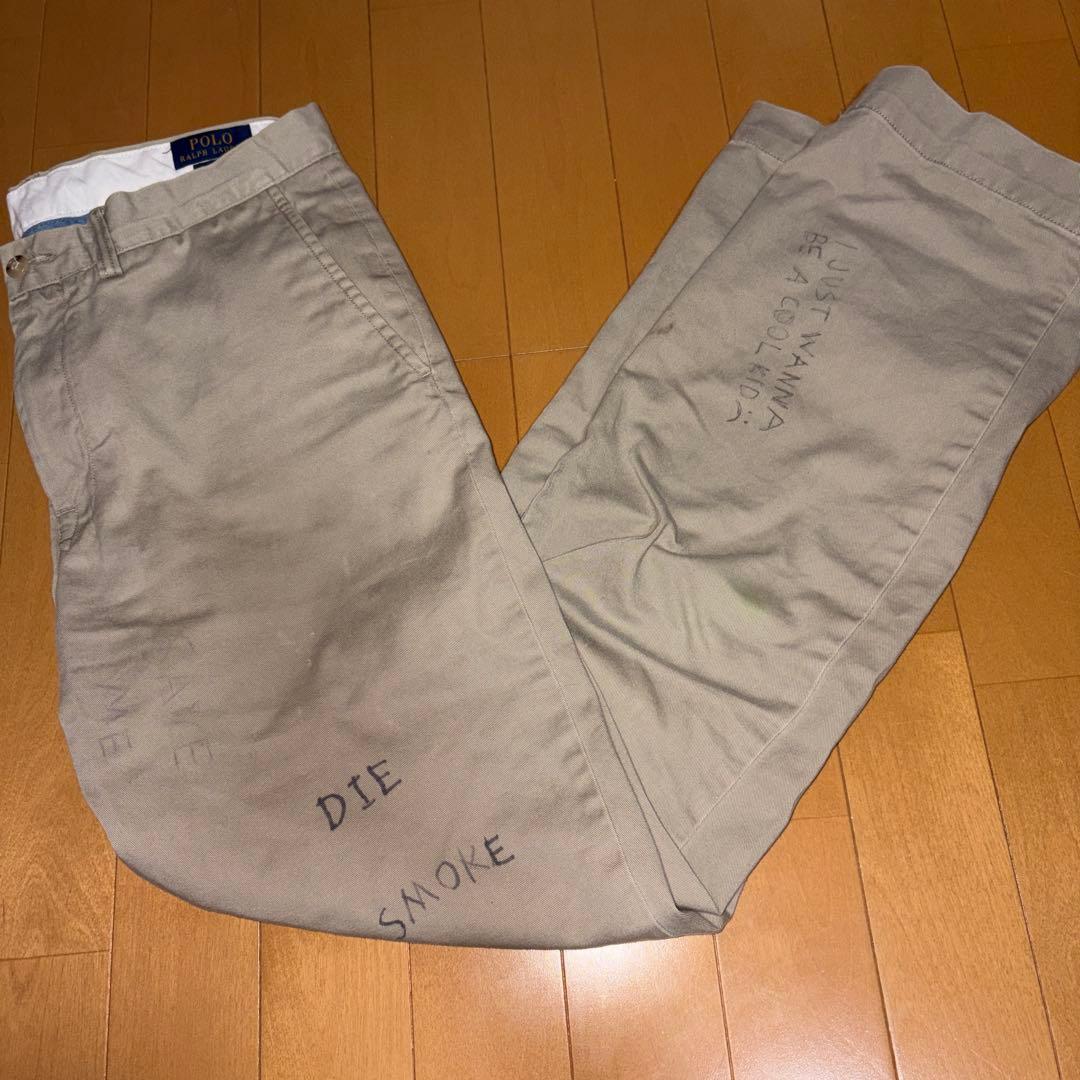 Polo Ralph Lauren ラルフローレン　チノパン　ペイント
