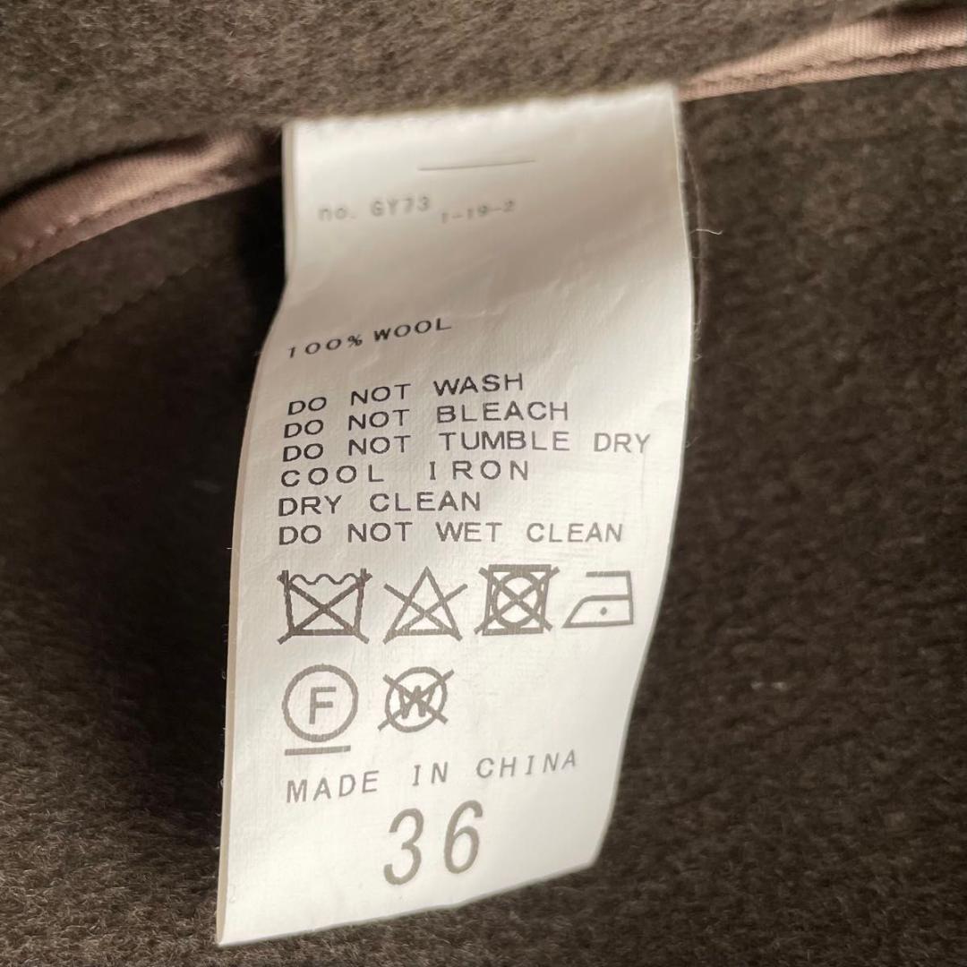 FRAMeWORK ハミルトンリバーコート ダブルフェイス　カーキ 36