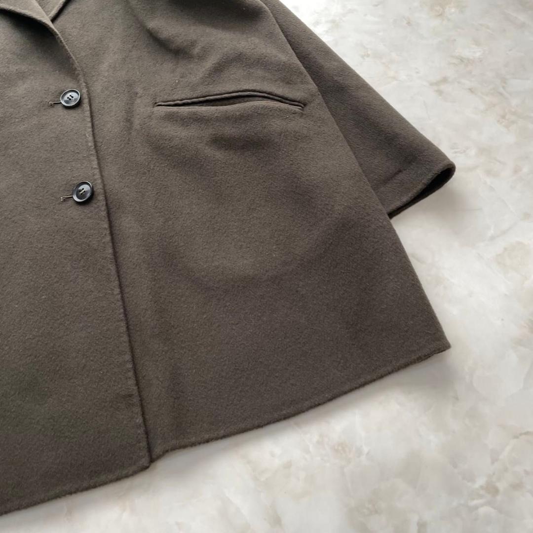 FRAMeWORK ハミルトンリバーコート ダブルフェイス　カーキ 36