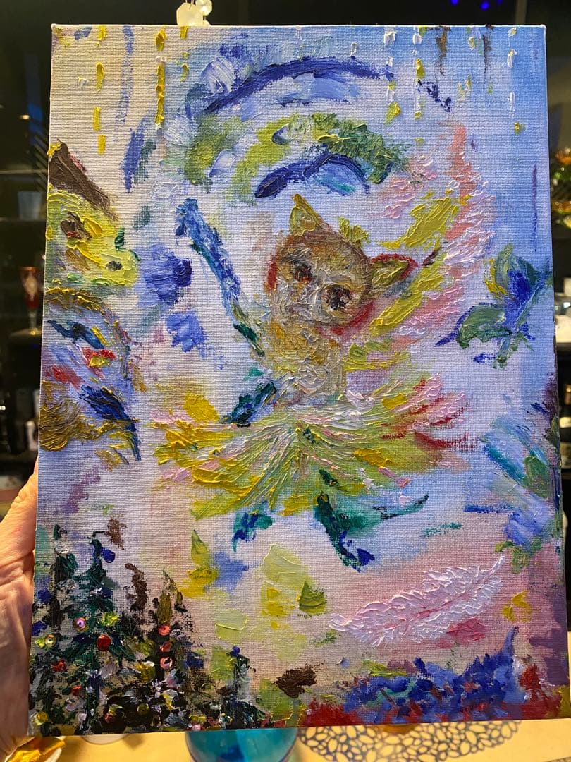 油彩　【practice dancing 】　一点もの　4F