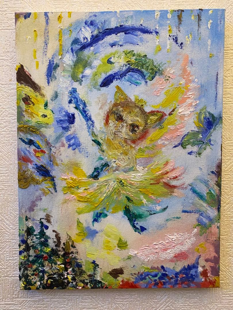 油彩　【practice dancing 】　一点もの　4F