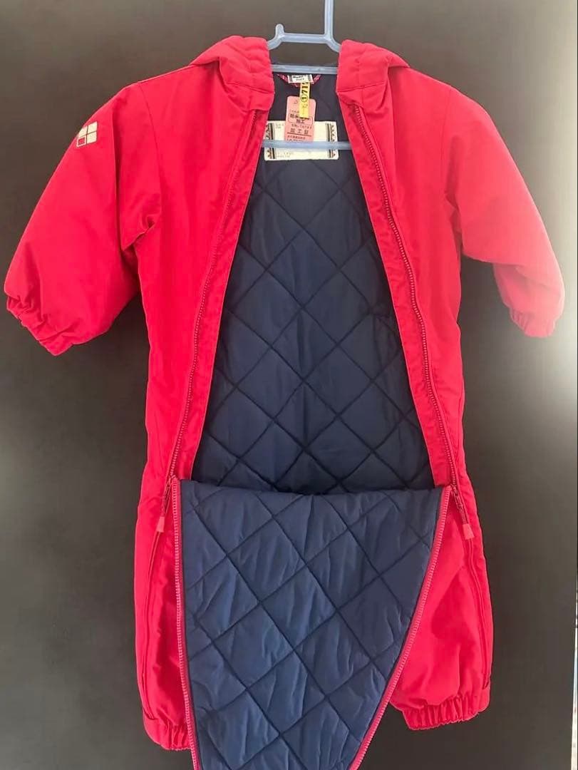 mont-bell ベビーアウター ピンク 80 パウダー カバーオール