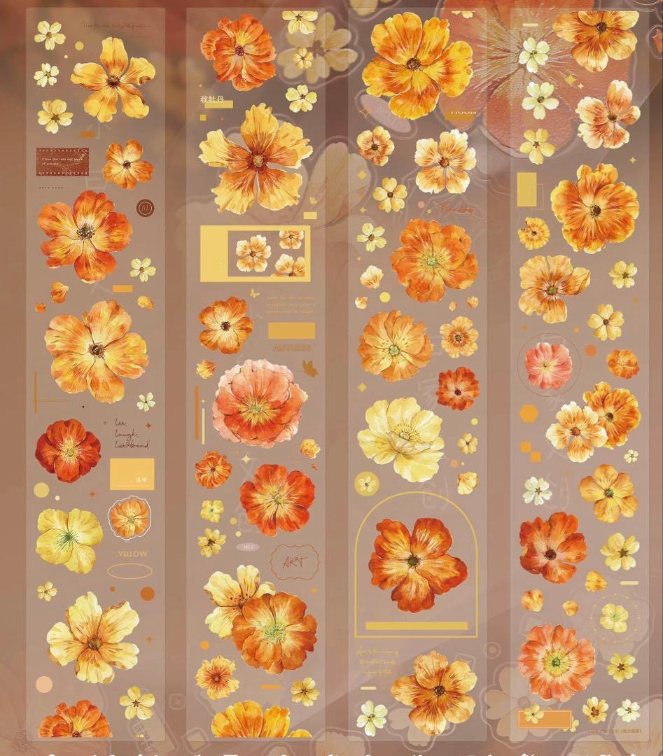 ⭐️SALE⭐️小白家文創《鎏金漫漫》海外マスキングテープ マステ 【2749】