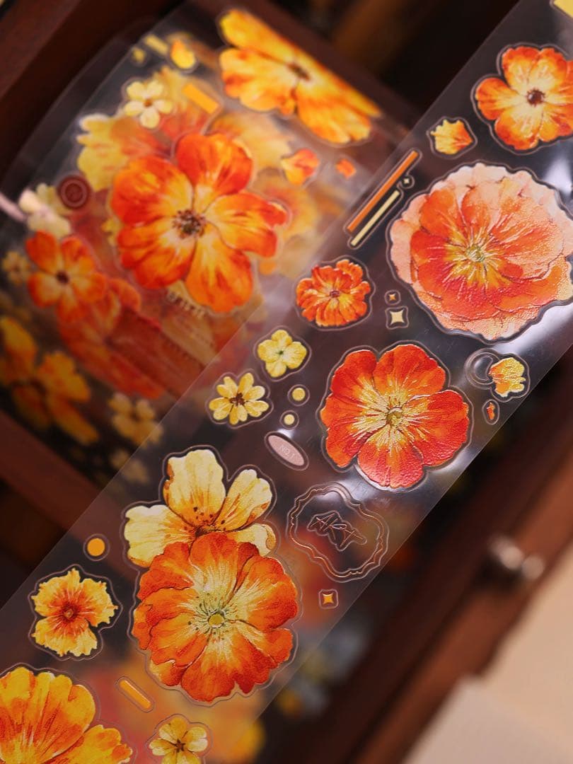 ⭐️SALE⭐️小白家文創《鎏金漫漫》海外マスキングテープ マステ 【2749】