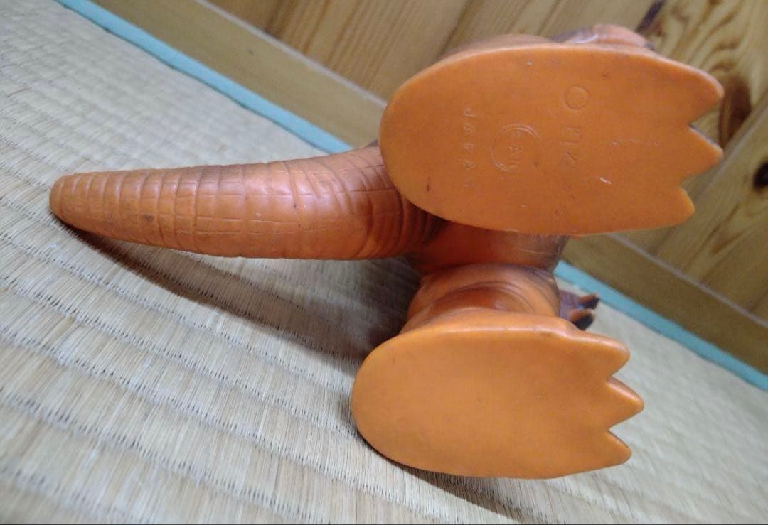 当時物マルサン ガボラ ソフビ 怪獣 ウルトラマン　角1本欠品