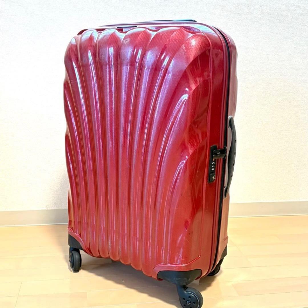 【超軽量】サムソナイト コスモライト赤い68L 定価6万以上4〜7泊用 4輪