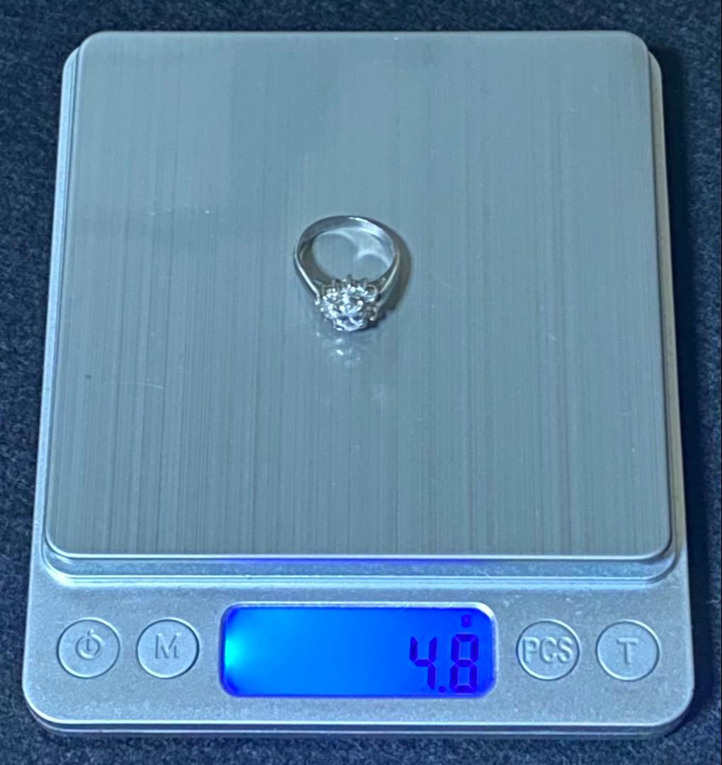 天然ダイヤモンド オーバルカット プラチナリング 指輪 pt850