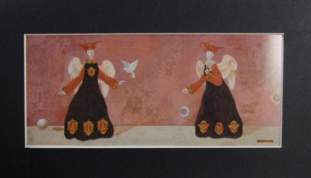 宝永たかこ、【散らばった暗示のかけら】、希少な画集画、新品高級額・額装付