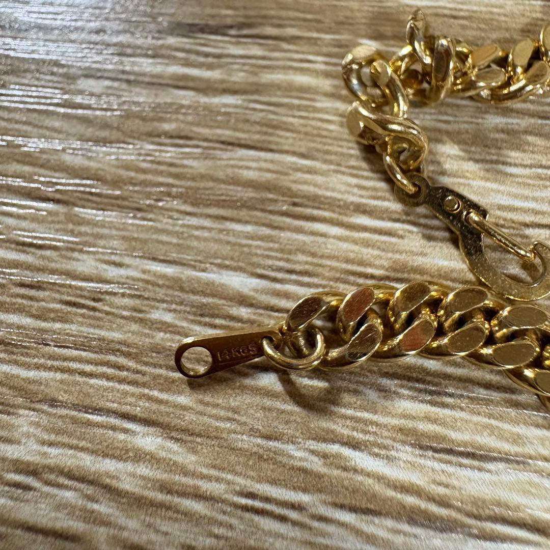 14K刻印 喜平 チェーンブレスレット 約11g 遺品整理品