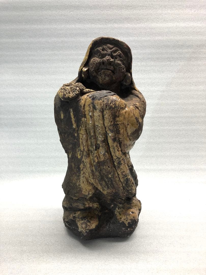 達磨大師像　達磨　焼物　置物　古美術