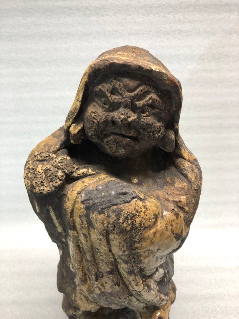 達磨大師像　達磨　焼物　置物　古美術