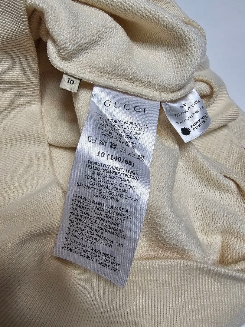 GUCCI　キッズ　100周年記念　トレーナー　タグ付き新品未使用