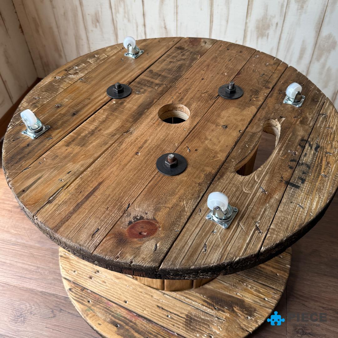 ケーブルドラム 電線ドラム テーブル アメリカン インテリア ガレージ NYC②