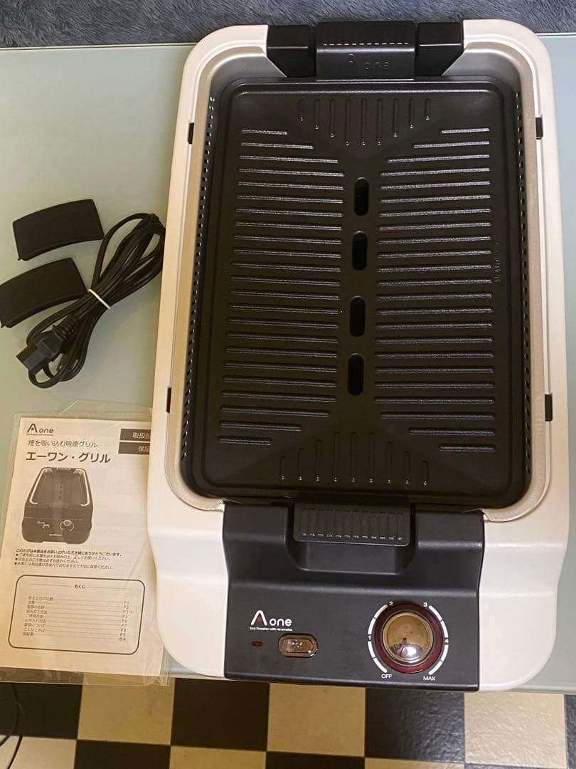 新製品　Ａ-ＯＮＥ　エーワン　焼肉グリル　ホワイト　焼肉プレート　ホットプレート