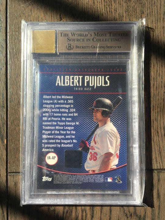 アルバートプホルス、2001年FINEST AU BGS9.5 GEM MINT