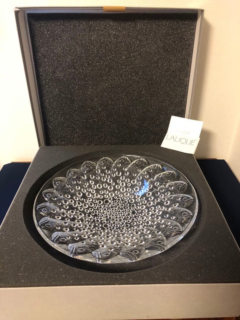 【極美品】LALIQUE ラリック ロスコフ 魚 泡 大型ボウル 名作