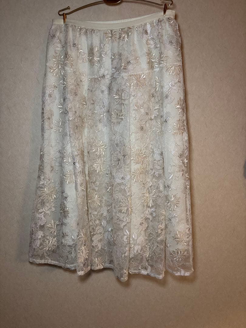 ワコール　Yue ペチコート付フレアスカート　WJP722 Lサイズ