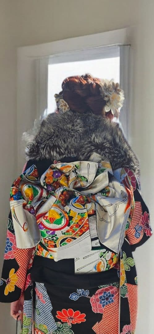 京紅型 栗山吉三郎　振袖（袋帯・小物セット）