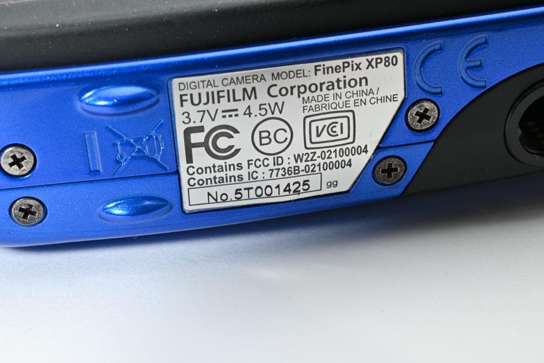 【ほぼ新品】FUJIFILM FINEPIX XP80 ブルー　動作確認済